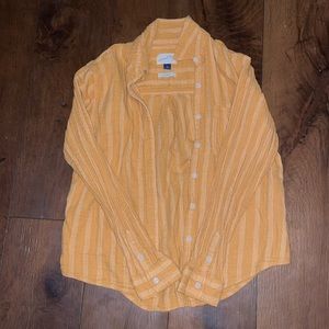 Yellow button down from universal threat size xsmall